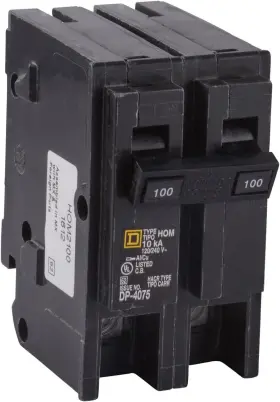 Hom2100cp  Telemecanique Sensors New Electric Homeline 100-amp Two-pole Circuit Breaker