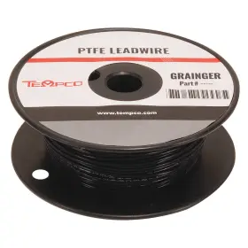 Tempco Ldwr-1065 High Temp Lead Wire 22awg 100ft Blk 3grn8