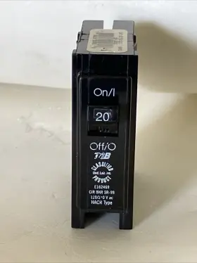 Tb120c Thomas & Betts T&b And Circuit Breaker 20 Amp Single Pole 120/240v Tb Hacr #2