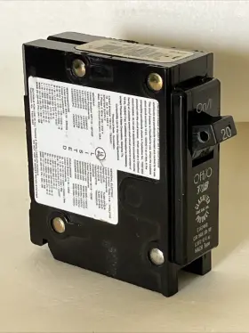 Tb120c Thomas & Betts T&b And Circuit Breaker 20 Amp Single Pole 120/240v Tb Hacr #3