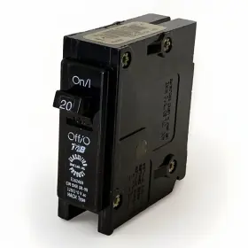 Tb120c Thomas & Betts T&b And Circuit Breaker 20 Amp Single Pole 120/240v Tb Hacr