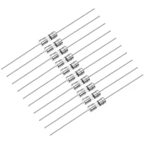 Uxcell 041814251431 Slow Blow Fuse Time Delay Axial Lead Glass Fuses 3.6mm X 10mm 250v T5a 20pc
