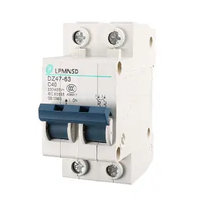 Uxcell A15012300ux0422 Ac 230v/400v 40a On/off Switch Double Pole Mini Circuit Breaker 6000a