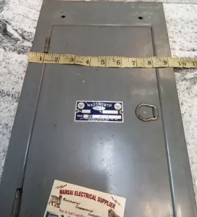 120-240va Wadsworth 60mr6f 60 Amp Fuse Panel Cover /3pole/ 8a1 #3