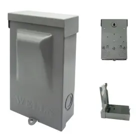 30amp20 Wells Wnf30 Ac Disconnect Box 30amp20/240vac Fuse Outdoor Waterproof 1 #2