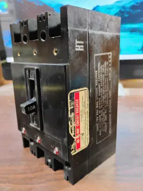 458d732g04 Westinghouse Ab De-ion Circuit Breaker 10 Amp 3-pole Pre-owned Good #3