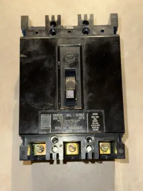 Fb3025l Westinghouse 25a 3 Pole Circuit Breaker - Clean And Tested