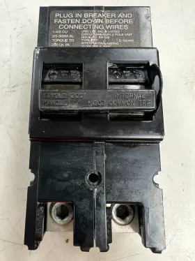 Wfp2200 Westinghouse 200 Amp Circuit Breaker 120/240 Vac 2 Pole