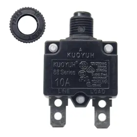 B076rcdywk Witpoce Kuoyuh Circuit Breaker 88 Series 125/250vac 50/60hz 1pc 10a