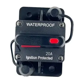 Xipupoo 605195372361 20 Amp Circuit Breaker Resettable Fusewith Manual Reset Switch Button 20a