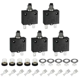Zaplyte 669739036799 5 X L-mc 30amp Circuit Breakers Manual Reset Push Button Overload Protector
