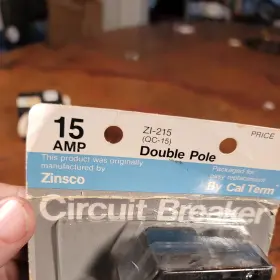Qc-15cs Zinsco New 15 Amp Double Pole Type Q Circuit Breaker #2