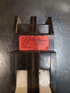 Qc260 Zinsco / Sylvania Qc 2 Pole 60 Amp 120/240v Circuit Breaker #2