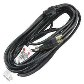 5xfn8id Zoro Select Power Cord 5-15p Sjt 25 Ft. Blk 13a 16/3