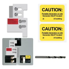 Zttxl 782125754593 Generator Interlock Kit Compatible With Eaton Cutler Hammer Ch-5 Panel 2 1/4