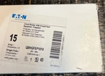 Eaton QBHGFEP1015 Single Pole 15A Ground Fault Circuit Breaker 30MA Trip. Fixed Price $100.00.