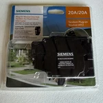 Siemens Q2020AFCNP 20A/20A Tandem Plug-on Neutral Afci Circuit Breaker Type Qtan. Fixed Price $69.99.