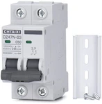 Chtaixi Ac Miniature Circuit Breaker, 50 Amp 120V/240V Pole Din Rail Mount. Fixed Price $22.40.