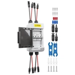 Pjerjzn Solar Panels Disconnect Switch 50A 400VDC Pv Shut Off Grey. Fixed Price $70.54.