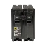 Square D Hom 50A 2-POLE 120/240V Miniature Circuit Breaker Common Trip Plug-on. Fixed Price $15.00.