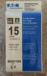 Eaton BRCAF115CS Type 15A 1-POLE Combination Afci Circuit Breaker 120V. Fixed Price $19.95.