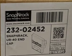 Snapnrack 232-02452 UR-40 End Cap (qty 120). Fixed Price $54.95.