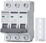 3 Pole Din Rail Mount Circuit Breaker, 20 Amp 480V Ac Miniature. Fixed Price $46.88.