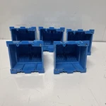 Carlon BH234R Outlet Box, Cu-in, 2-GANG, Pvc, Blue, Clamp. Fixed Price $32.00.
