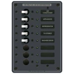 Blue Sea 8059 Power Distribution Panel 120V Pos Marine Breakers Backlit. Fixed Price $216.34.