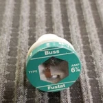 Buss/ Bussmann 6- 1/4 Fustat Fuse. Fixed Price $10.25.