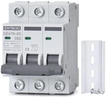 3 Pole Din Rail Mount Circuit Breaker, 50 Amp 480V Ac Miniature. Fixed Price $28.12.