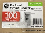 Ge TQL100REP Amp Outdoor Breaker With Enclosure In Gray. Fixed Price $84.99.