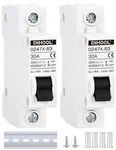 Dihool Ac/dc Miniature Circuit Breakers, Pack, Single Pole 30 Amp, 12V 24V 48V. Fixed Price $21.89.