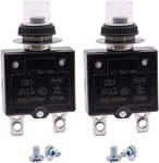 Mxuteuk 2PCS 20AMP Circuit Breakers Push Button Manual Reset 125/250V Ac Dc,. Fixed Price $18.40.