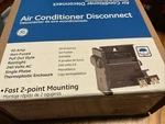 Ge 60AMP 240V Non-fused Air Conditioner Disconnect Pull Out Rain Tight TPN60R1CP. Fixed Price $20.00.