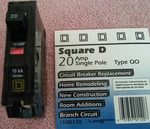 Square 20-AMP 1-POLE Single-pole Circuit Breaker New Free Ship 1SQD120 Qo Xv. Fixed Price $32.95.