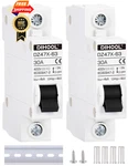 Dihool Ac/dc Miniature Circuit Breakers, 2 Pack, Single Pole 30 Amp, White. Fixed Price $24.99.