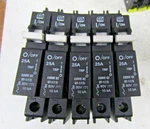 5) Cbi Amp Circuit Breaker 80VDC 1P QY-1(13)-DM-U2-25A-B0 QY18U225B0 Lot/. Fixed Price $44.99.