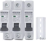 3 Pack Pole Miniature Circuit Breaker, 10 Amp 120V/240V Din Rail Mount C.... Fixed Price $45.95.