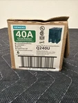 Siemens Q240 40A 2-POLE 240V Circuit Breaker Box Of 6. Fixed Price $74.99.