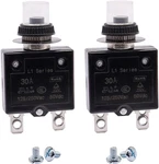 Mxuteuk 2PCS 30AMP Circuit Breakers Push Button Manual Reset 125/250V Ac Dc,. Fixed Price $15.28.