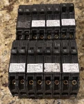 (8)- Siemens Q1515NC Twin Amp 1-POLE Circuit Breakers Nos, Shelf Wear.. Fixed Price $74.99.