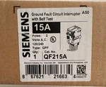 Siemens QF215A 2-POLE Ground Fault Circuit Interrupter Self Test 120/240V. Fixed Price $108.99.