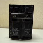 Lot Of 10 Siemens Q220 20A 2-POLE Plug-in Circuit Breaker Black Type Qp. Fixed Price $50.00.