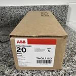 Ge Abb THQL2120 Amp Circuit Breaker 20A, Pole, 120/240V Box Of 5. Fixed Price $49.99.