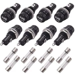Tnisesm 8 Pcs Panel Mounted 5X20MM Screw Cap Fuse Holder Socket Ac 250V 10A/A.... Fixed Price $15.89.