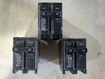 Lot Of 3* Eaton Cutler-hammer BR270 & BR250 Amp 2-POLE Circuit Breaker. Fixed Price $35.00.
