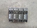 Lot Of 4- Eaton BR2020 BR1515 Tandem Circuit Breakers. Fixed Price $49.99.