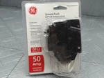 Ge 50 Amp 240-VOLTS Double Pole Ground Fault Breaker With Self-test. Fixed Price $77.99.