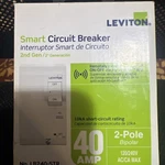 Leviton R15-LB240-STR Dual-pole 40AMP Standard Branch Circuit Breaker Brand Newg. Fixed Price $79.90.